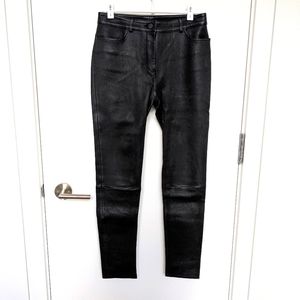 T Alexander Wang LEATHER black jeans size 29